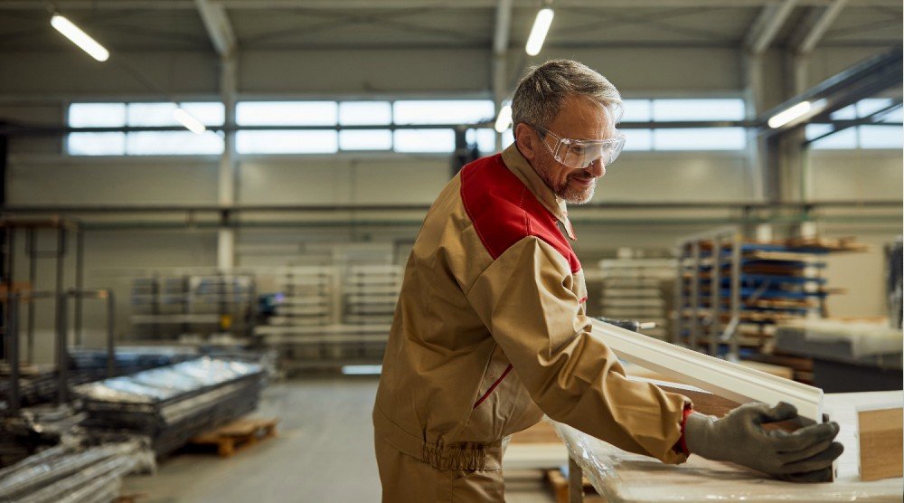 Homem trabalhando em empresa