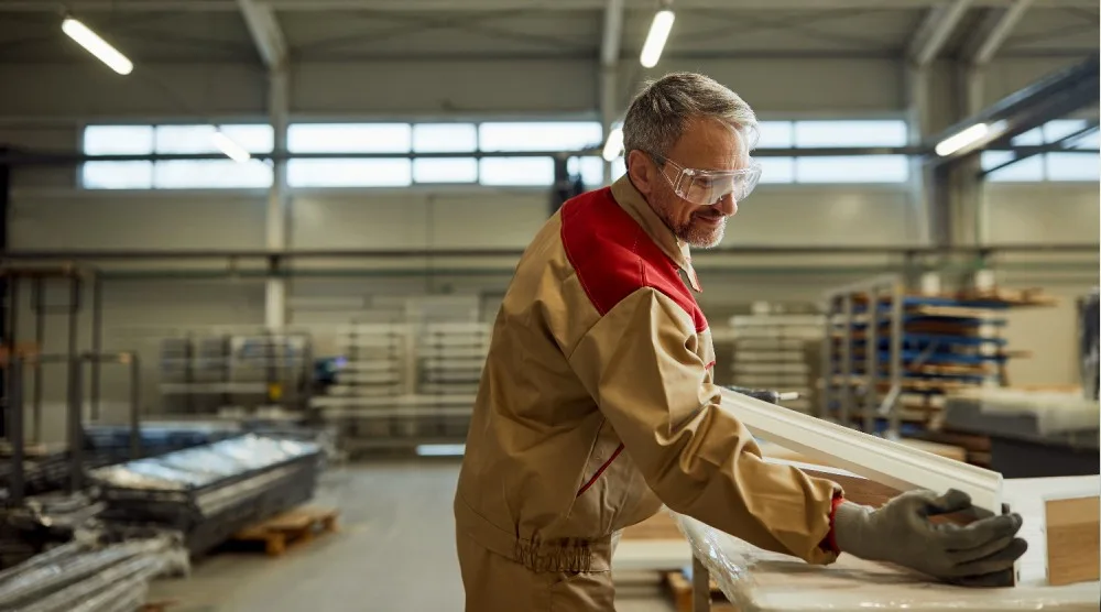 Homem trabalhando em empresa